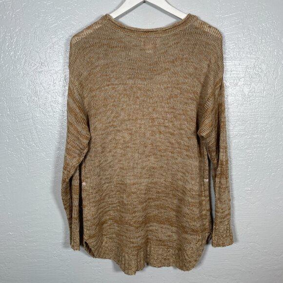 Ariat Women L Brown Pink Knit Date Night Sweater Southwest Pattern Long Sleeve - Picture 5 of 10